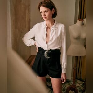 Sezane Suzane Silk Shirt